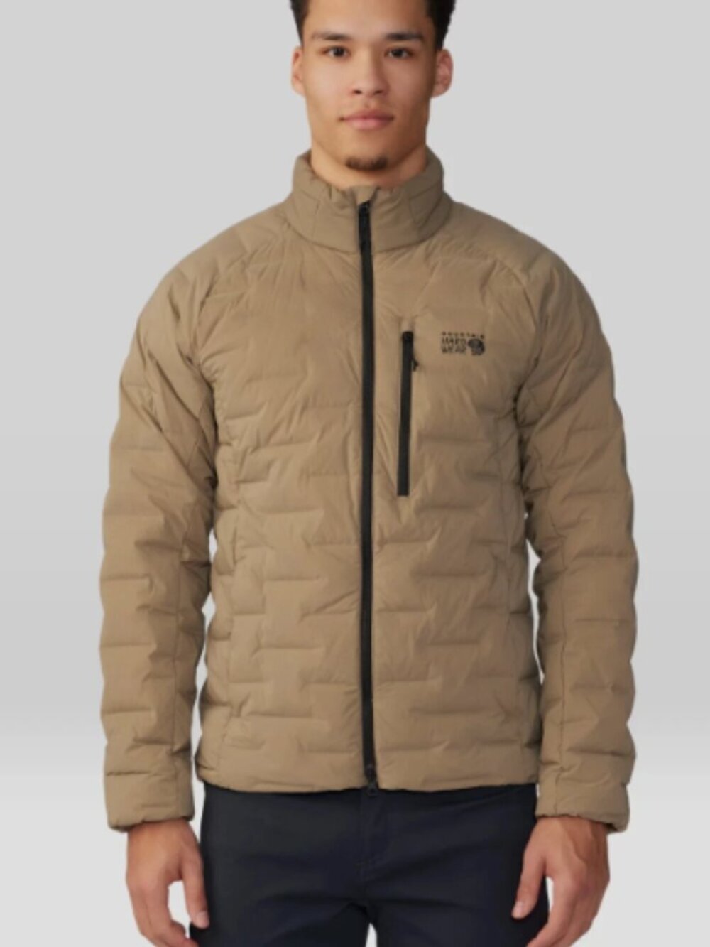 MOUNTAIN HARDWARE Stretchdown Jacket Tan Size Small Men's